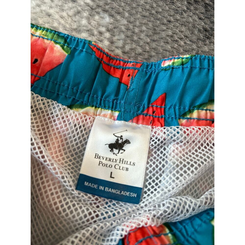 Beverly Hills Polo Club Mens Swim Lined Watermelon Citrus Shorts Size Large - Picture 4 of 10